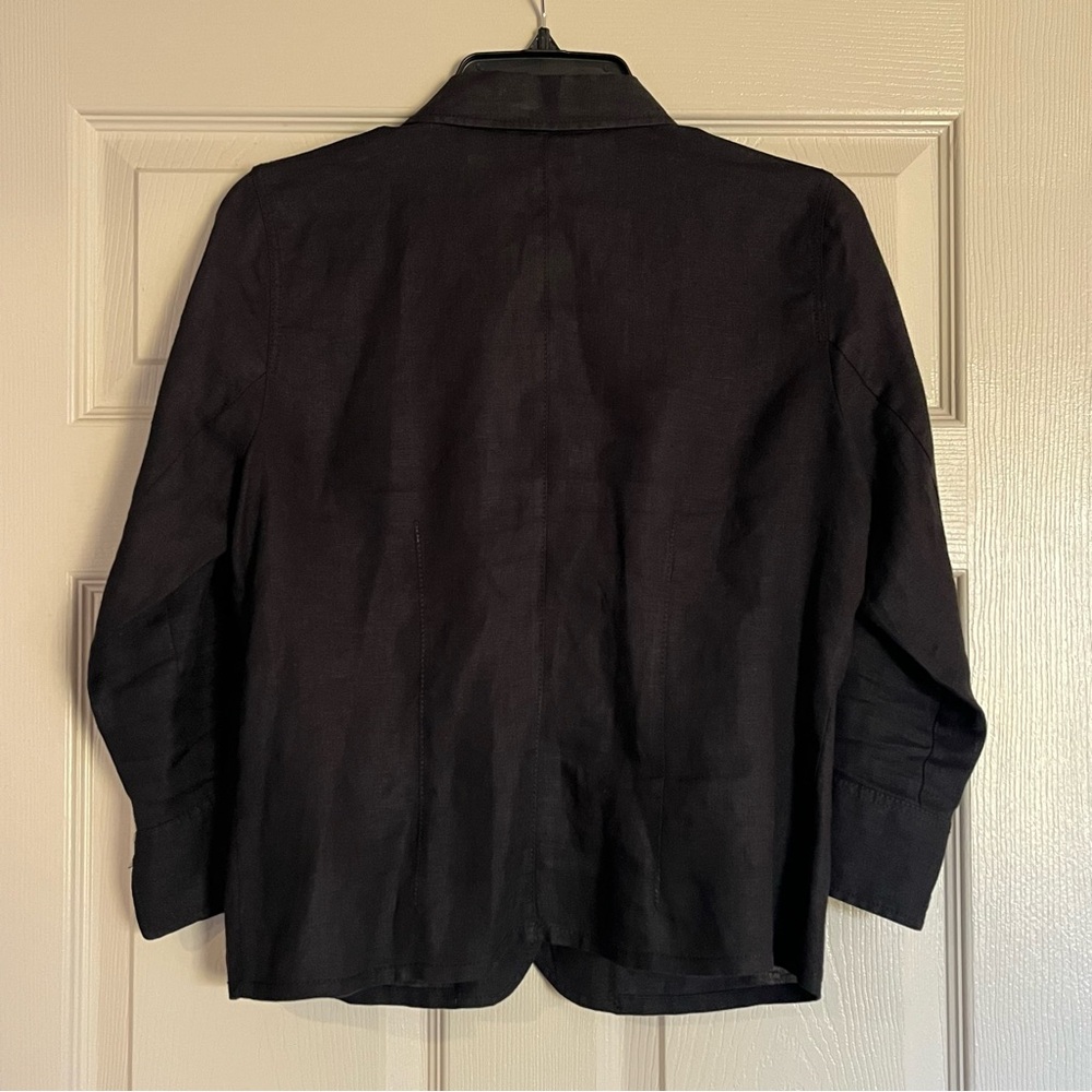 Talbots 100% Linen Button-Up Top - image 8